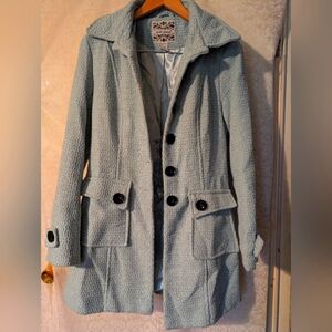 Wet Seal‎ Baby Blue PeaCoat Medium